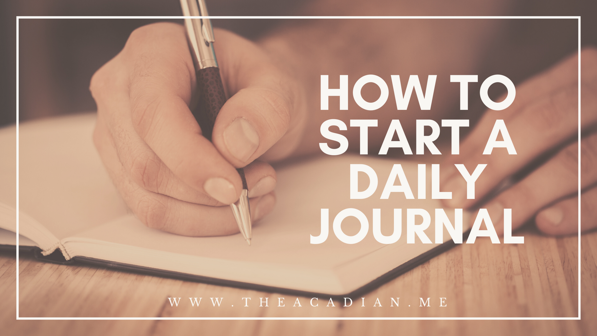 Starting Your Daily Journal. Part 1: Setup