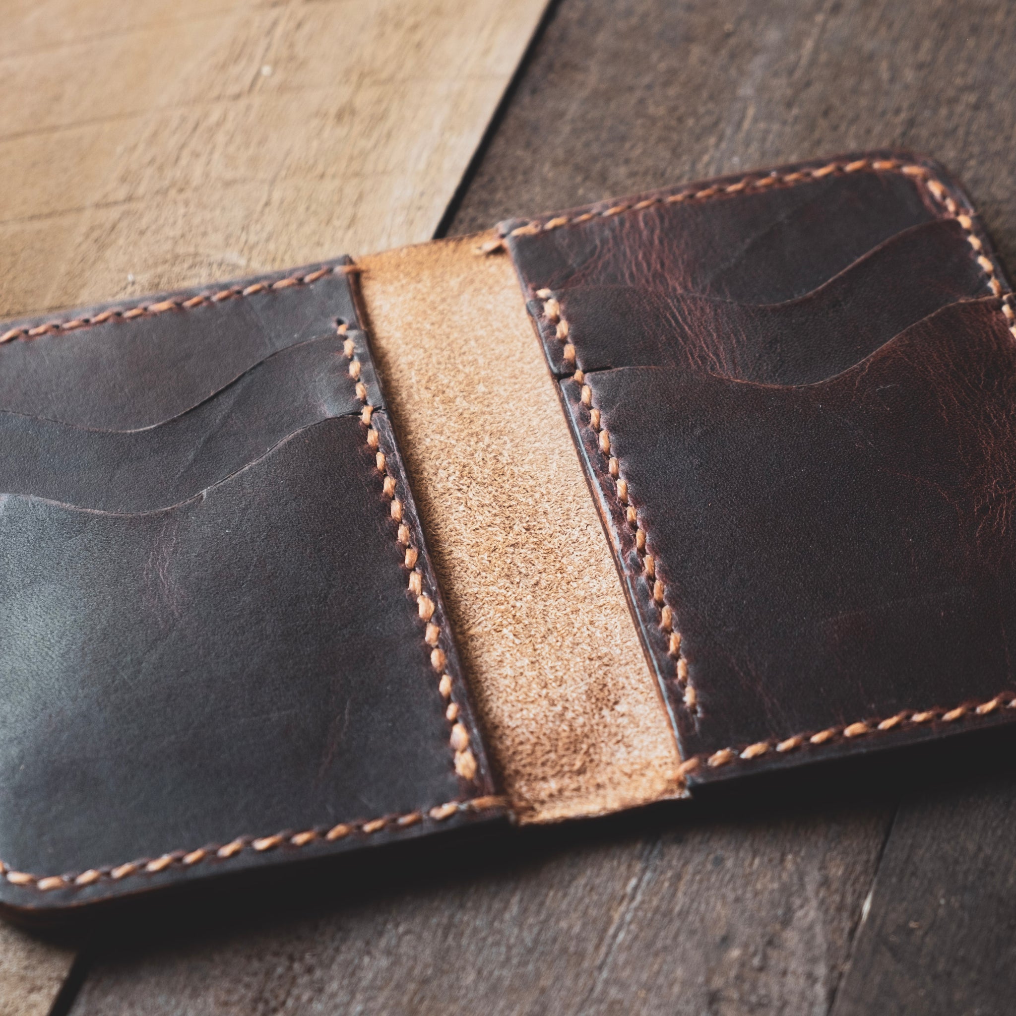The Katahdin  leather bifold card wallet - The Acadian